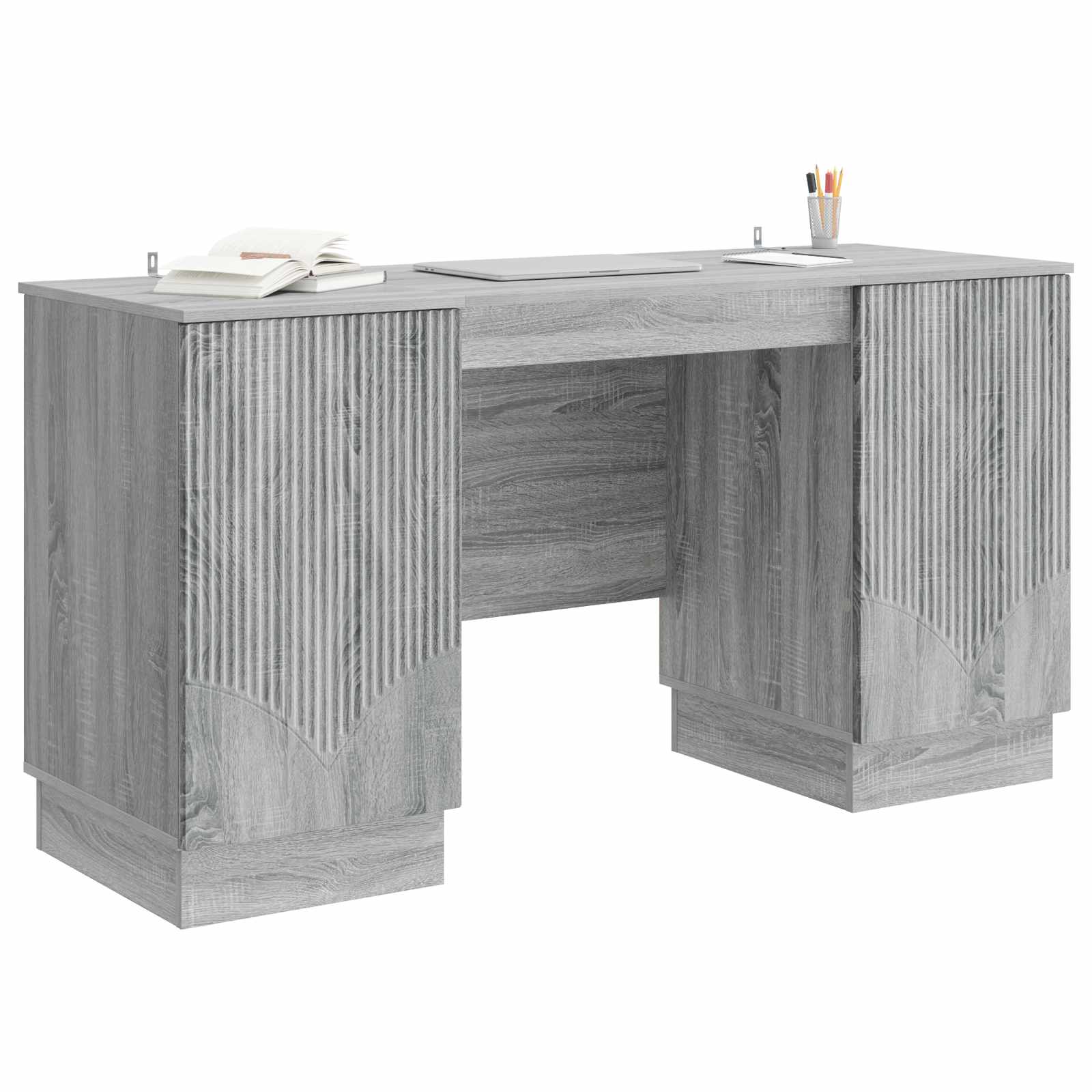 Schreibtisch Graues Sonoma 142,5 x 50 x 75 cm Holzwerkstoff