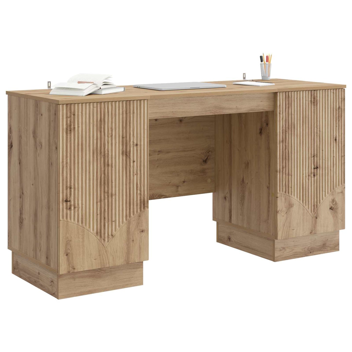 Schreibtisch Artisan-Eiche Holzwerkstoff 142,5 x 50 x 75 cm