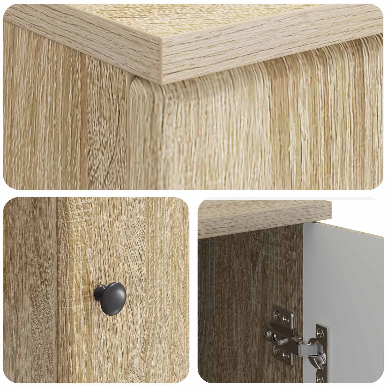 Schreibtisch Sonoma-Eiche 142,5 x 50 x 75 cm Holzwerkstoff