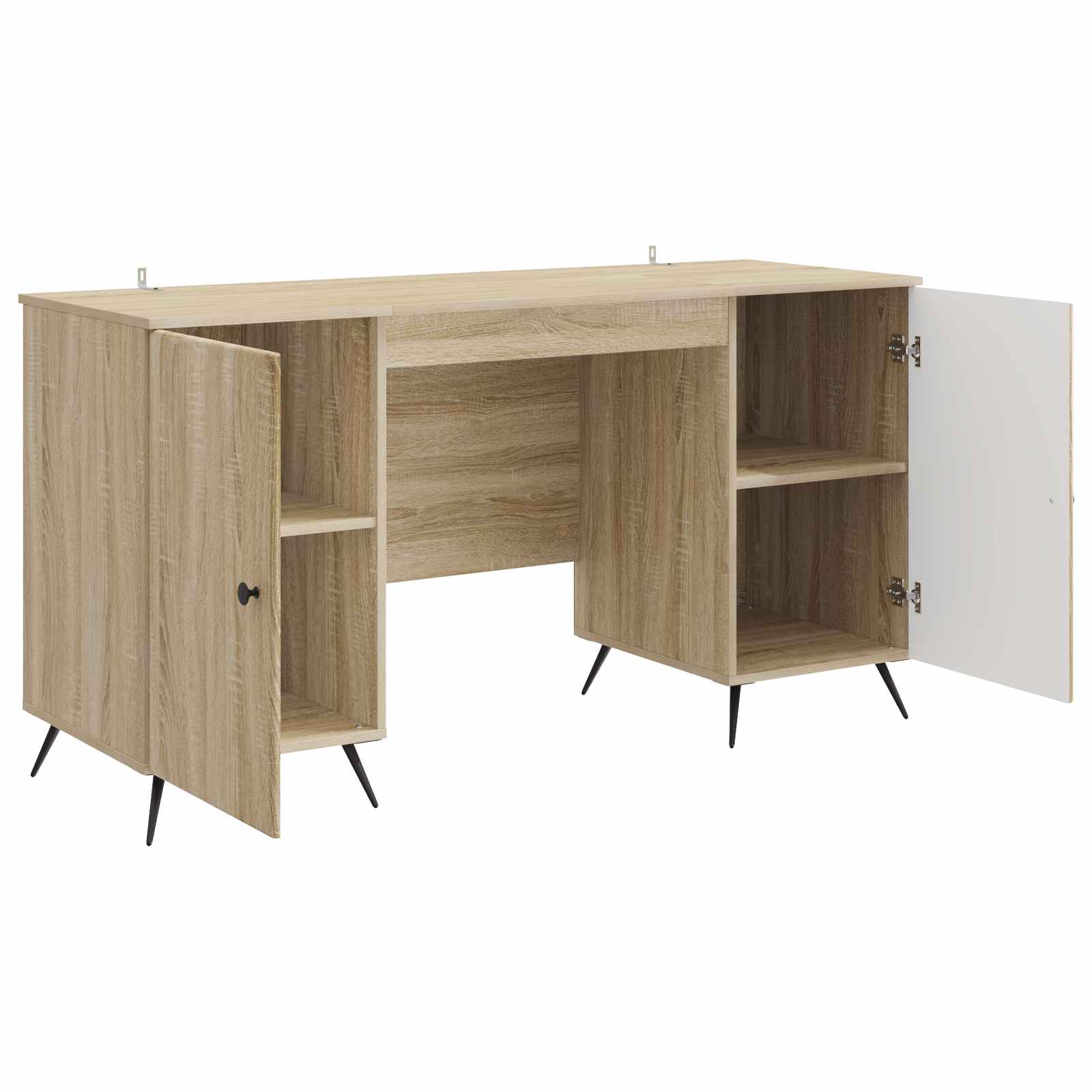 Schreibtisch Sonoma-Eiche 142,5 x 50 x 75 cm Holzwerkstoff