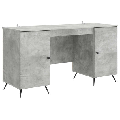 Schreibtisch Betongrau 142,5 x 50 x 75 cm Holzwerkstoff