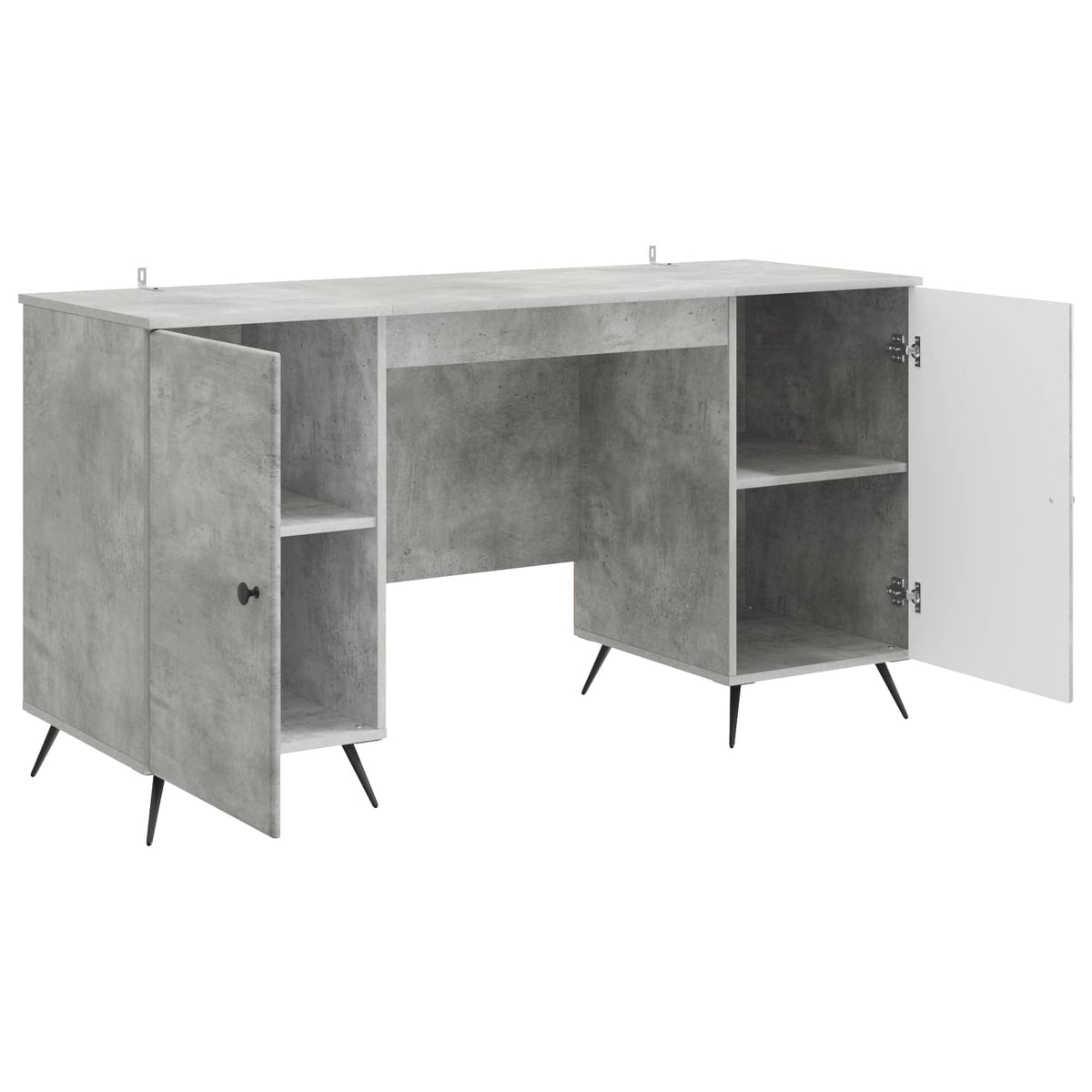 Schreibtisch Betongrau 142,5 x 50 x 75 cm Holzwerkstoff