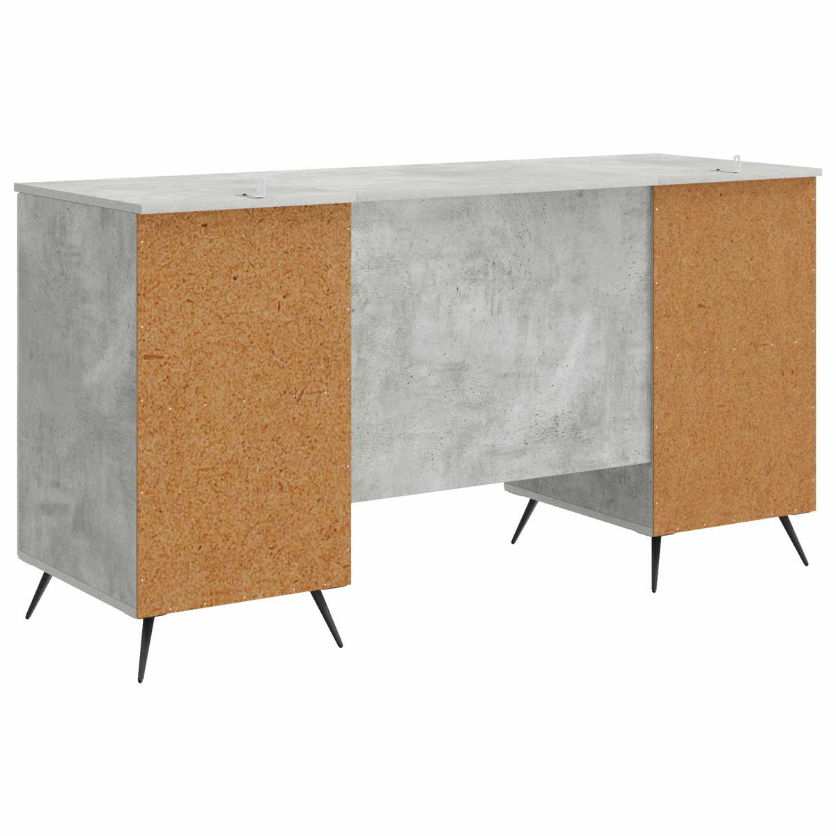 Schreibtisch Betongrau 142,5 x 50 x 75 cm Holzwerkstoff
