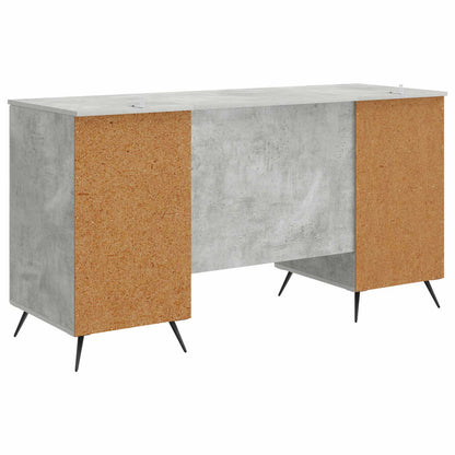 Schreibtisch Betongrau 142,5 x 50 x 75 cm Holzwerkstoff