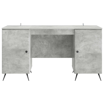 Schreibtisch Betongrau 142,5 x 50 x 75 cm Holzwerkstoff