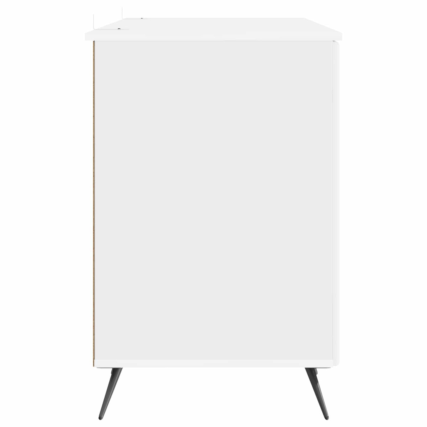 Schreibtisch Hochglanz Weiß 142,5 x 50 x 75 cm Holzwerkstoff