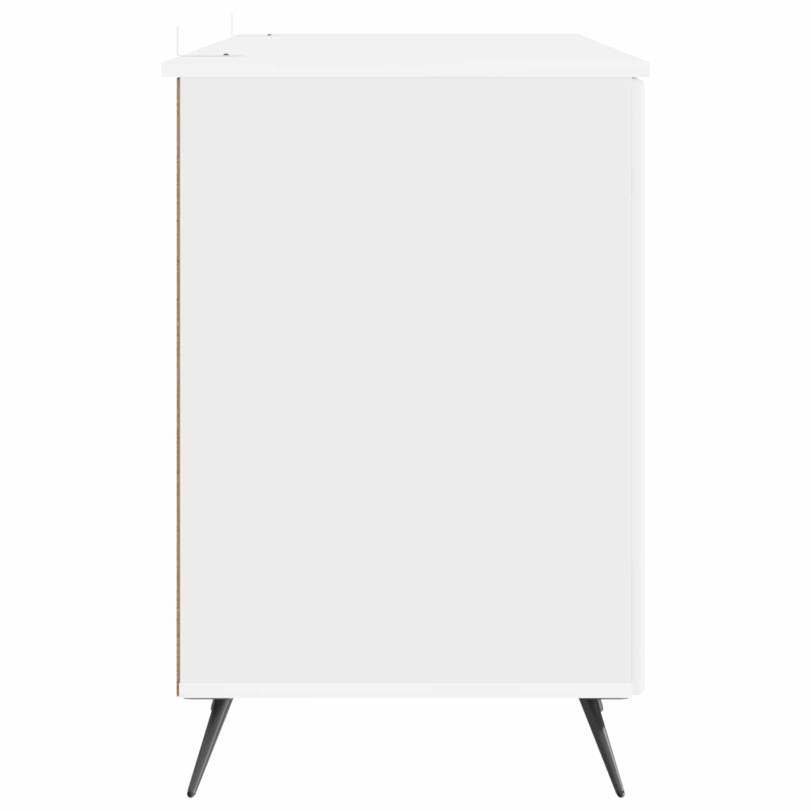 Schreibtisch Hochglanz Weiß 142,5 x 50 x 75 cm Holzwerkstoff