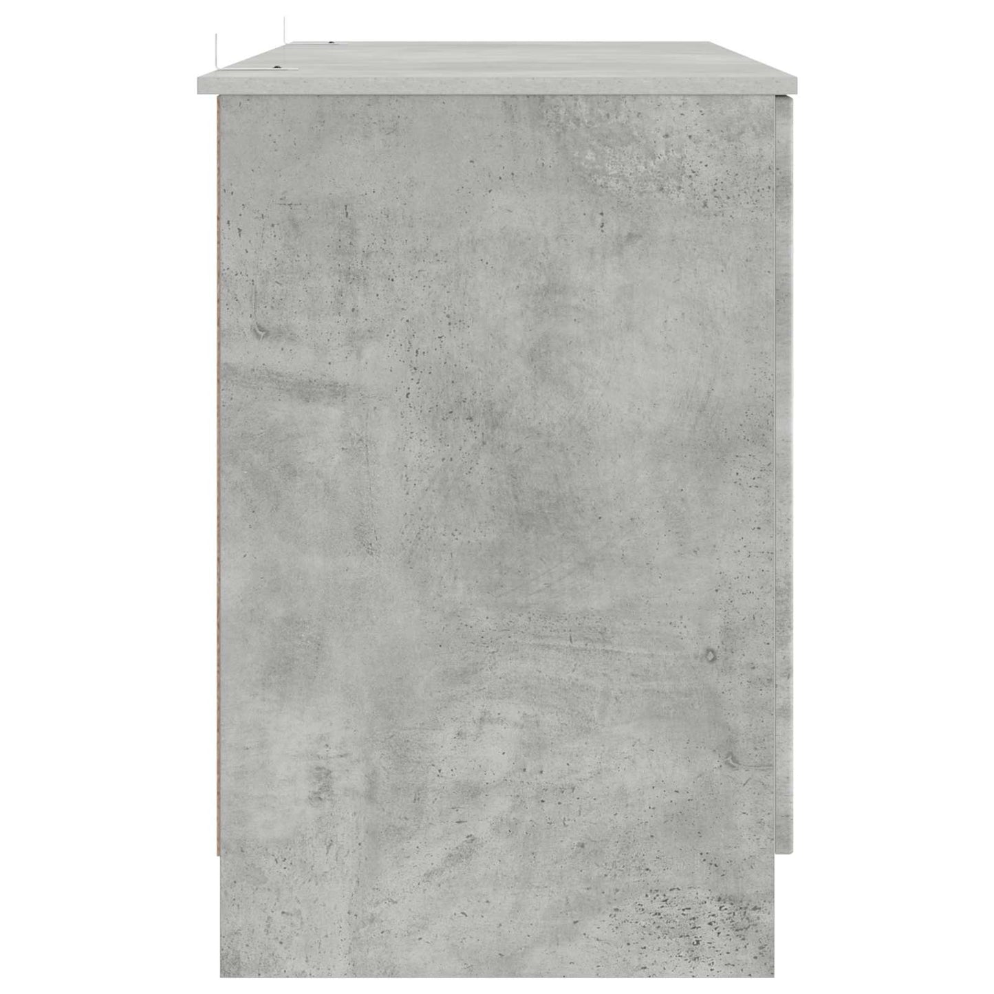 Schreibtisch mit Tür Betongrau 142,5 x 50 x 75 cm Holzwerkstoff