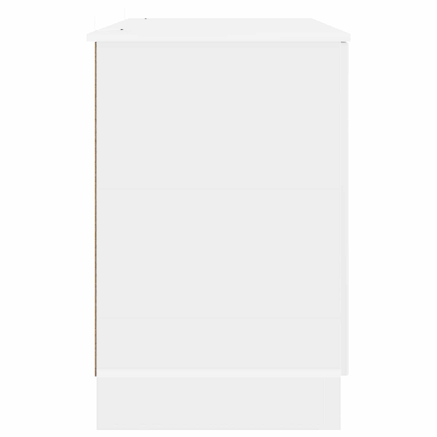 Schreibtisch Hochglanz Weiß 142,5 x 50 x 75 cm Holzwerkstoff