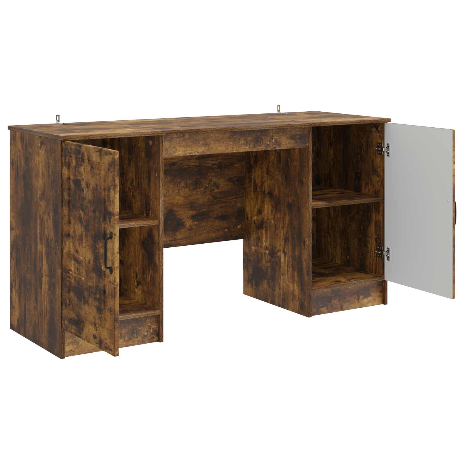 Schreibtisch Räuchereiche 142,5 x 50 x 75 cm Holzwerkstoff