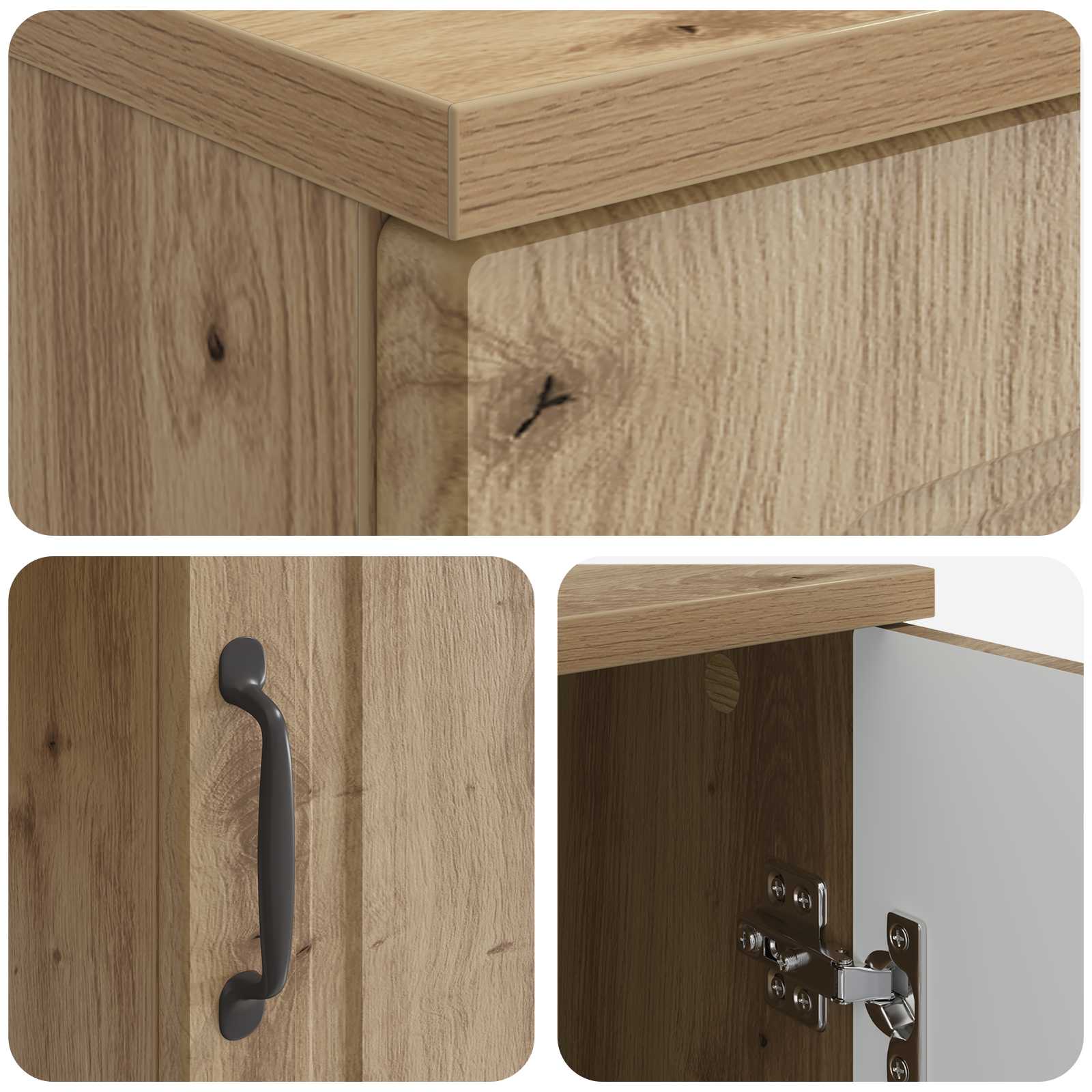 Schreibtisch Artisan-Eiche Holzwerkstoff 142,5 x 50 x 75 cm