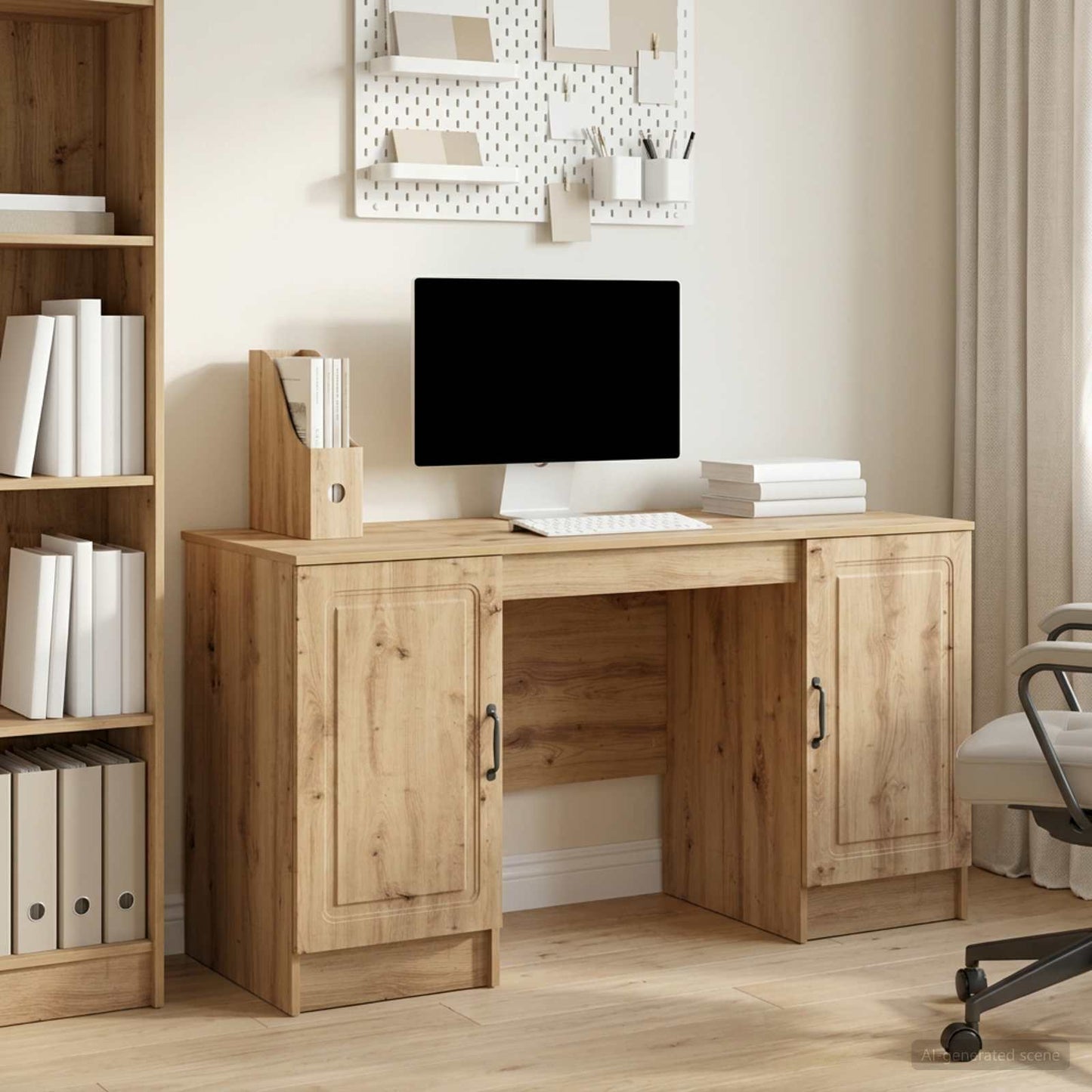 Schreibtisch Artisan-Eiche Holzwerkstoff 142,5 x 50 x 75 cm