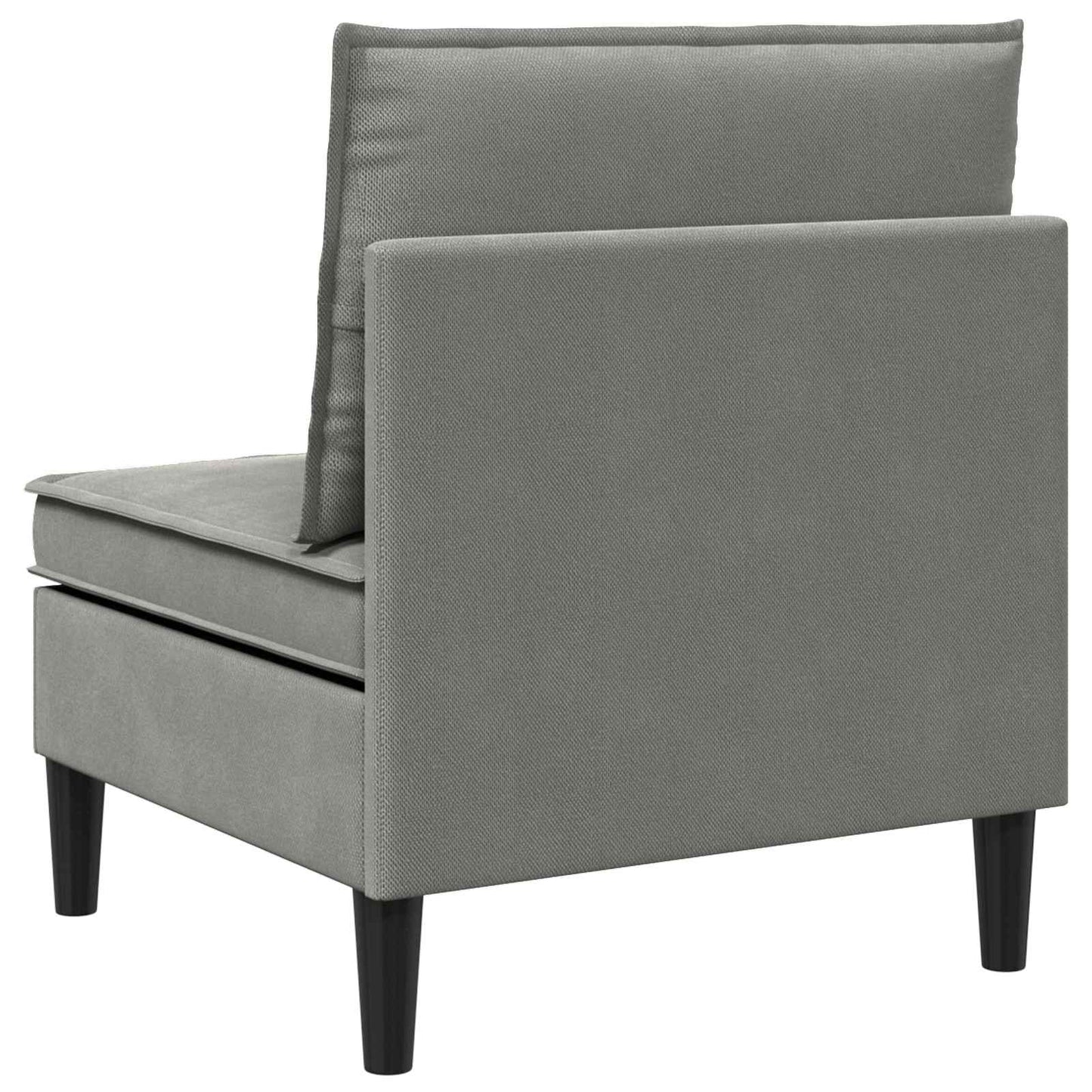 Mittelsofa mit Stauraum Dunkelgrau Samt