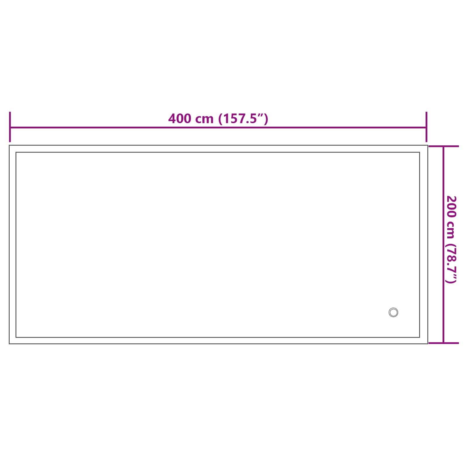 Winter Pool Kissen Blau 380 x 180 x 140 cm PVC