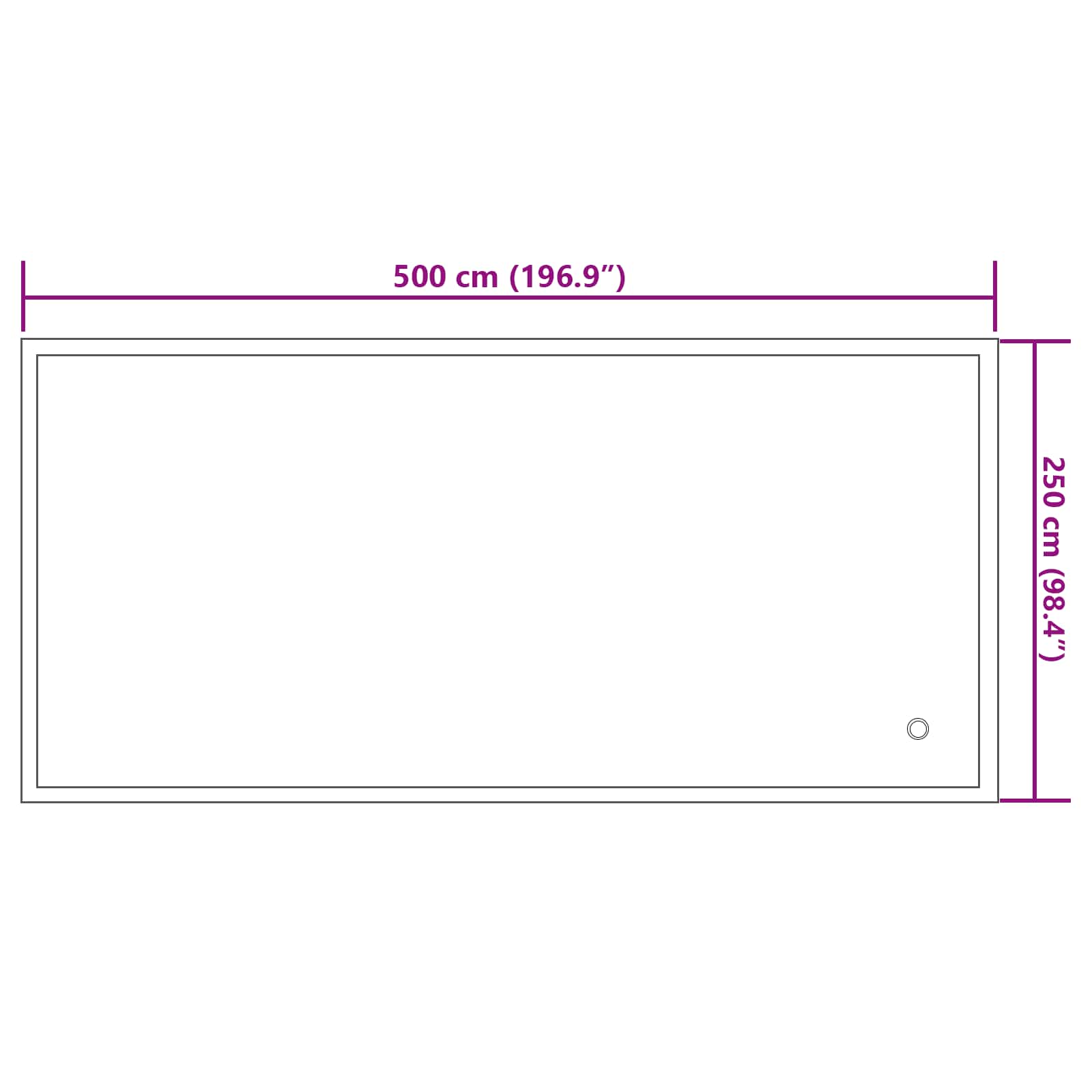 Winter Pool Kissen Blau 460 x 230 x 160 cm PVC
