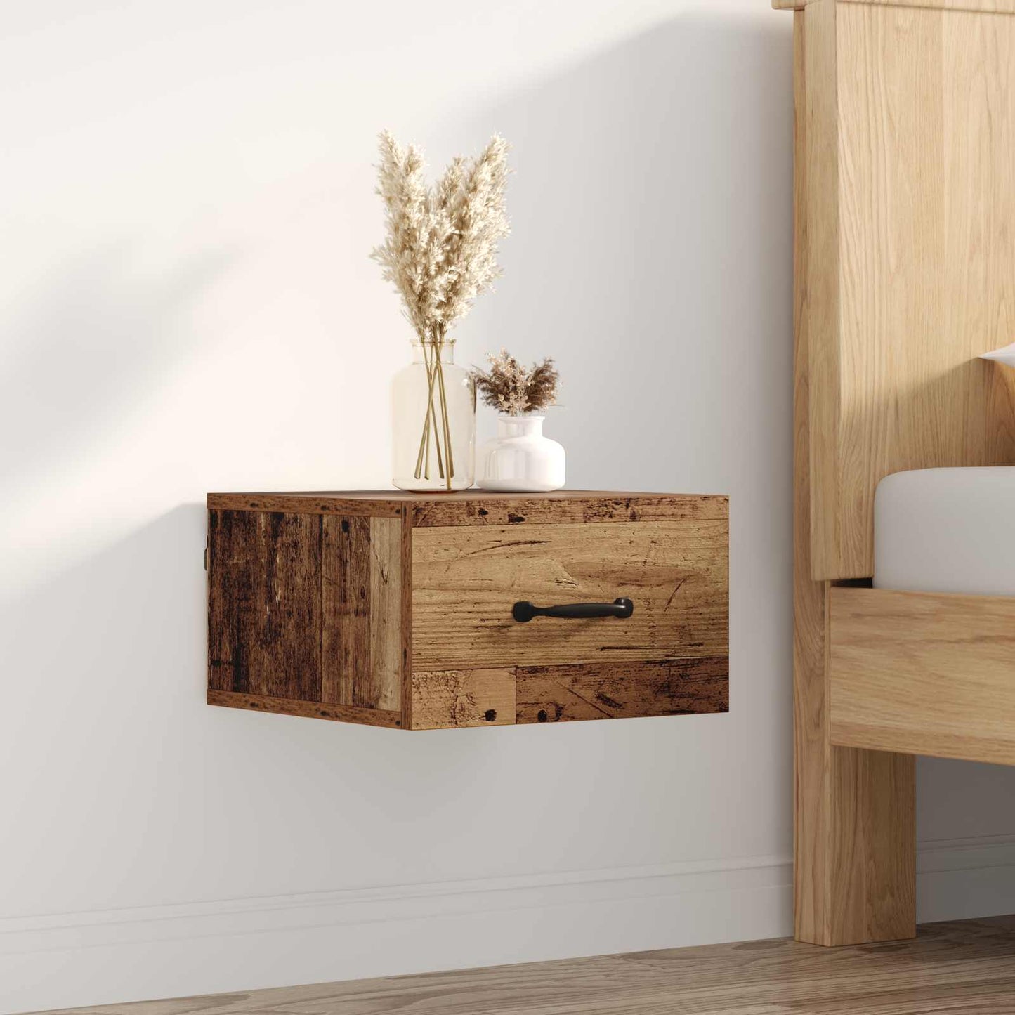 Nachttisch Altholz 35 x 35 x 20 cm Holzwerkstoff