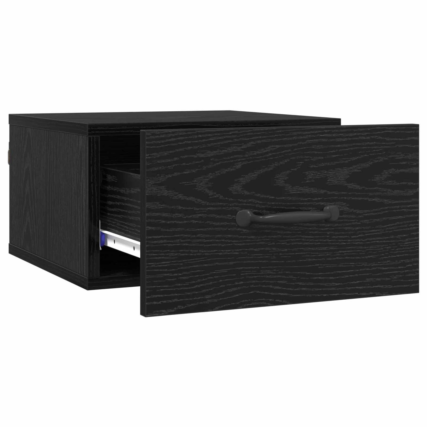 Nachttisch Schwarz Eichen-Optik 35 x 35 x 20 cm Holzwerkstoff