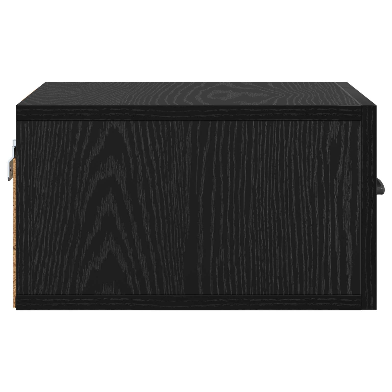 Nachttisch Schwarz Eichen-Optik 35 x 35 x 20 cm Holzwerkstoff
