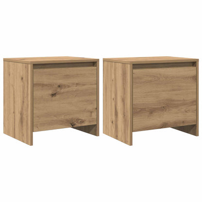 Nachttisch Kunsthandwerk Eiche 45 x 34 x 44,5 cm Holzwerkstoff