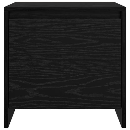 Nachttisch Schwarz Eichen-Optik 45 x 34 x 44,5 cm Holzwerkstoff