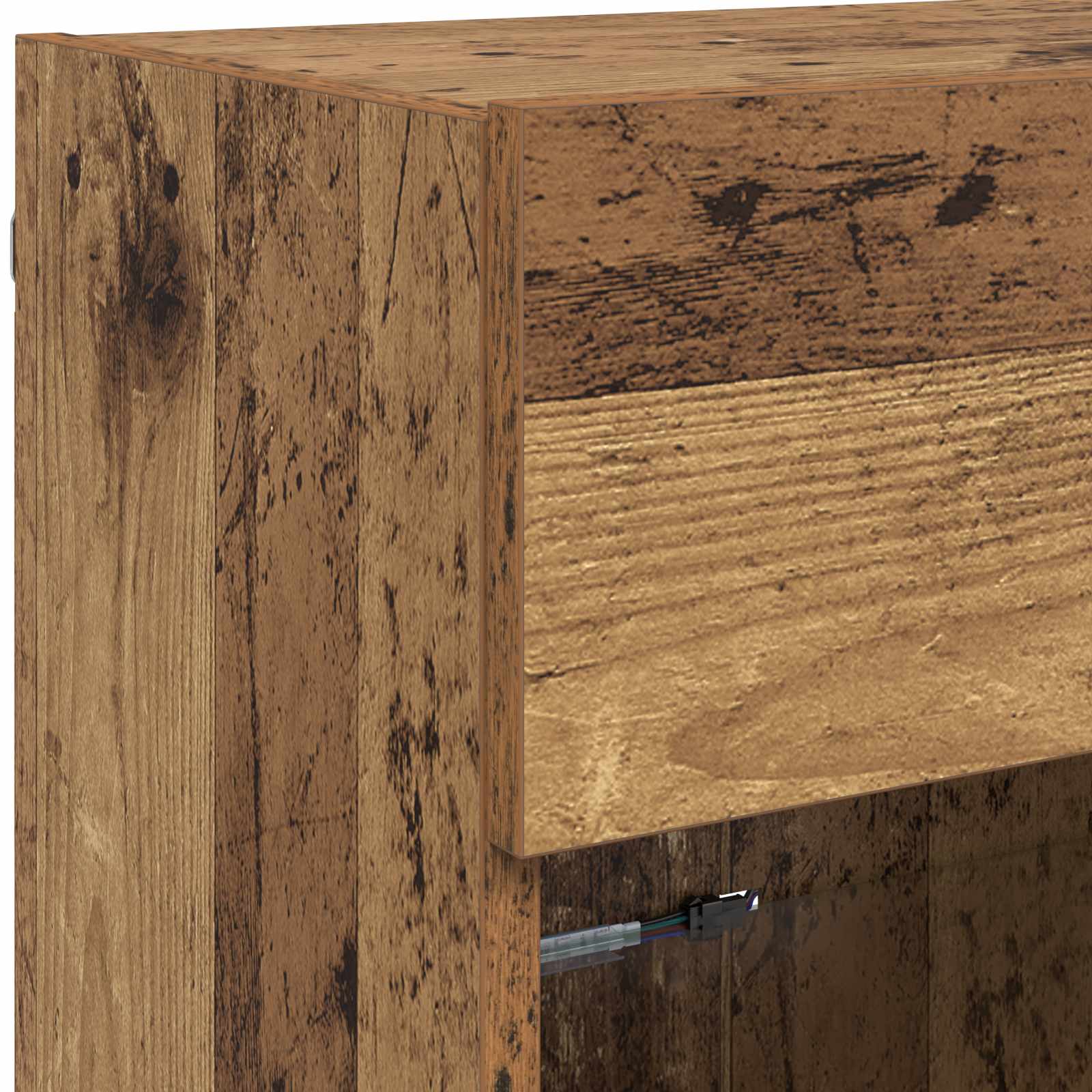 TV-Wandschrank 98,5 x 30 x 60,5 cm Altholz Holzwerkstoff