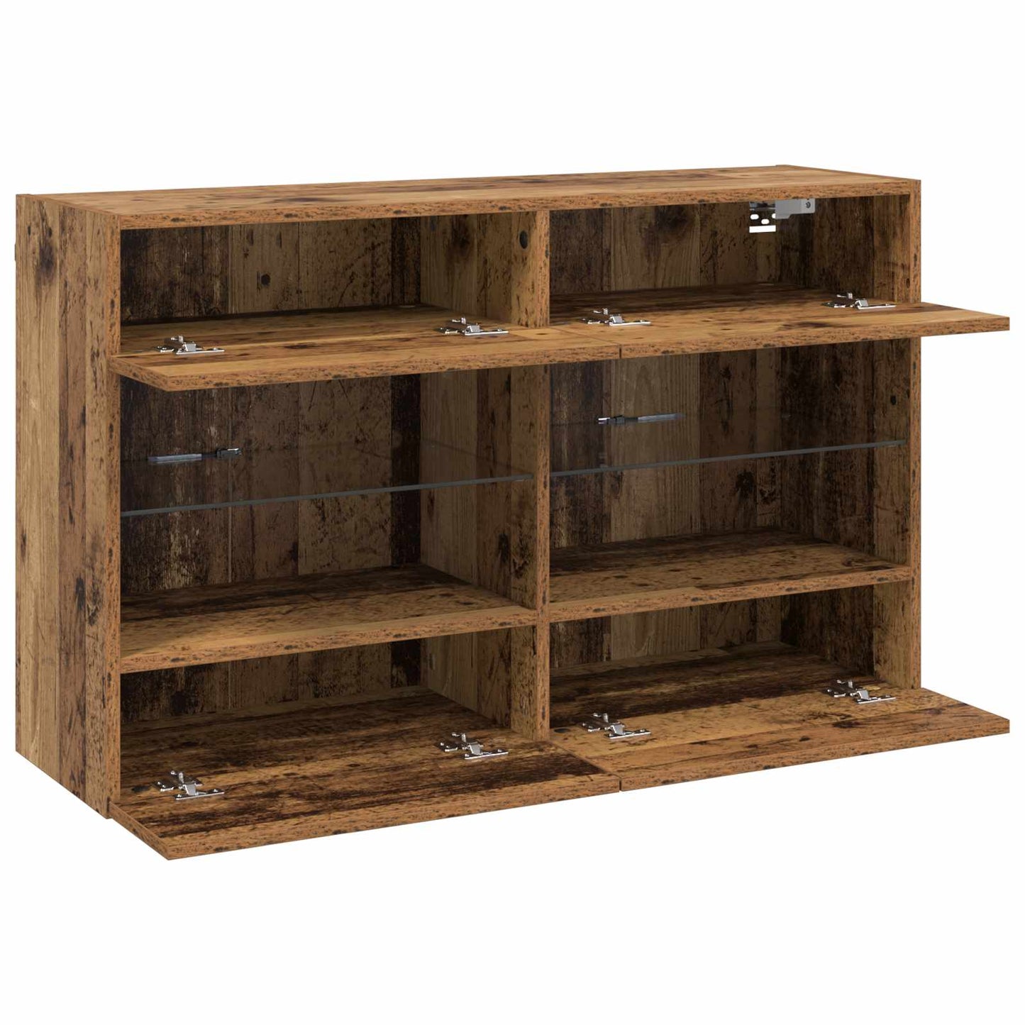 TV-Wandschrank 98,5 x 30 x 60,5 cm Altholz Holzwerkstoff