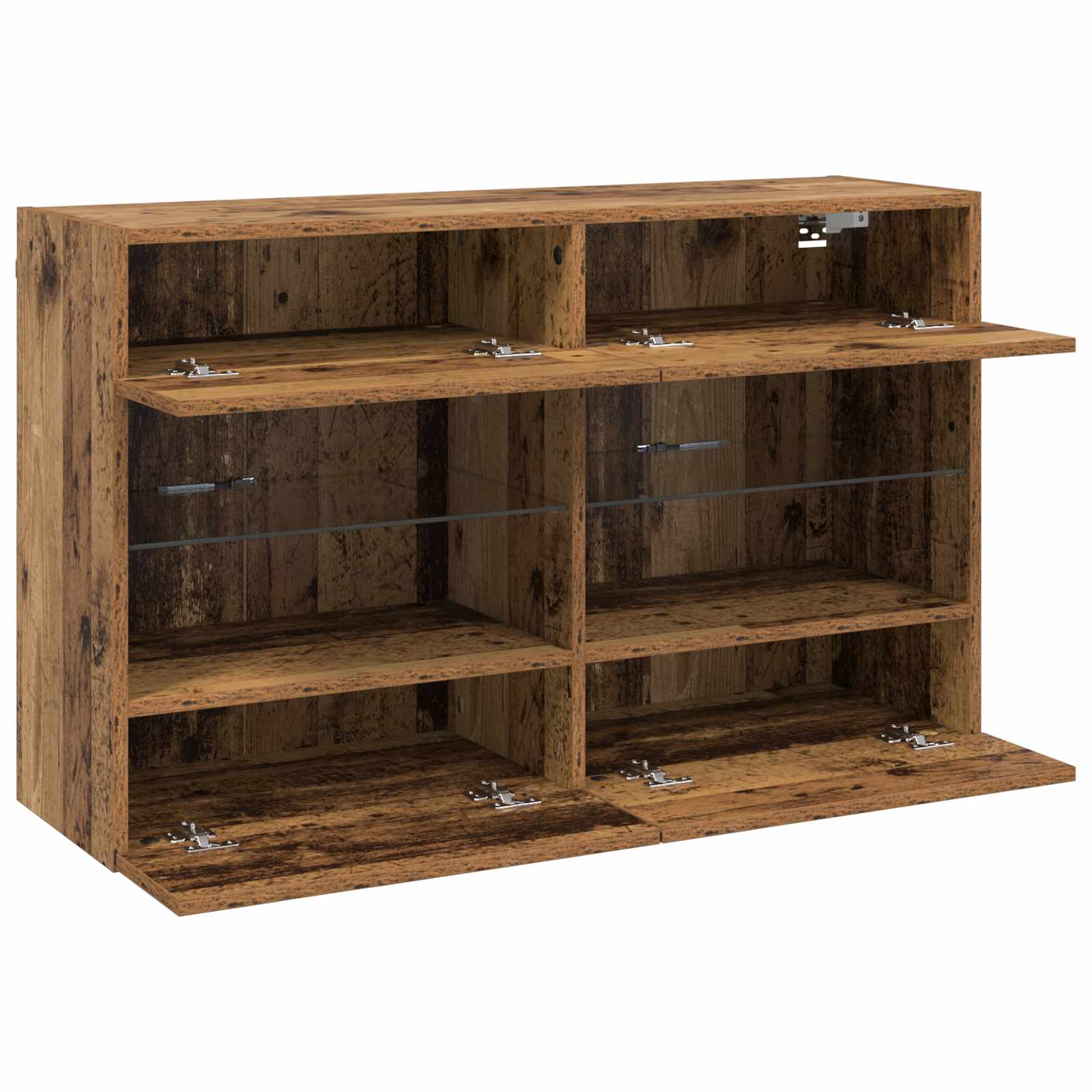 TV-Wandschrank 98,5 x 30 x 60,5 cm Altholz Holzwerkstoff