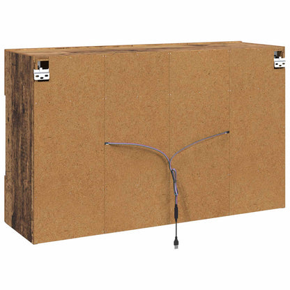 TV-Wandschrank 98,5 x 30 x 60,5 cm Altholz Holzwerkstoff