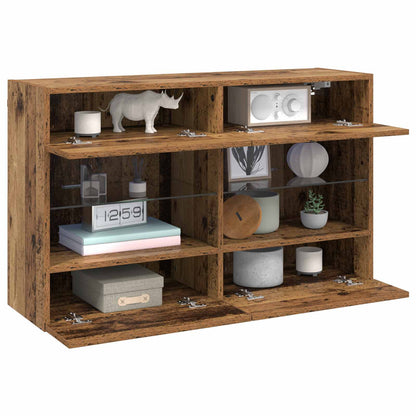 TV-Wandschrank 98,5 x 30 x 60,5 cm Altholz Holzwerkstoff