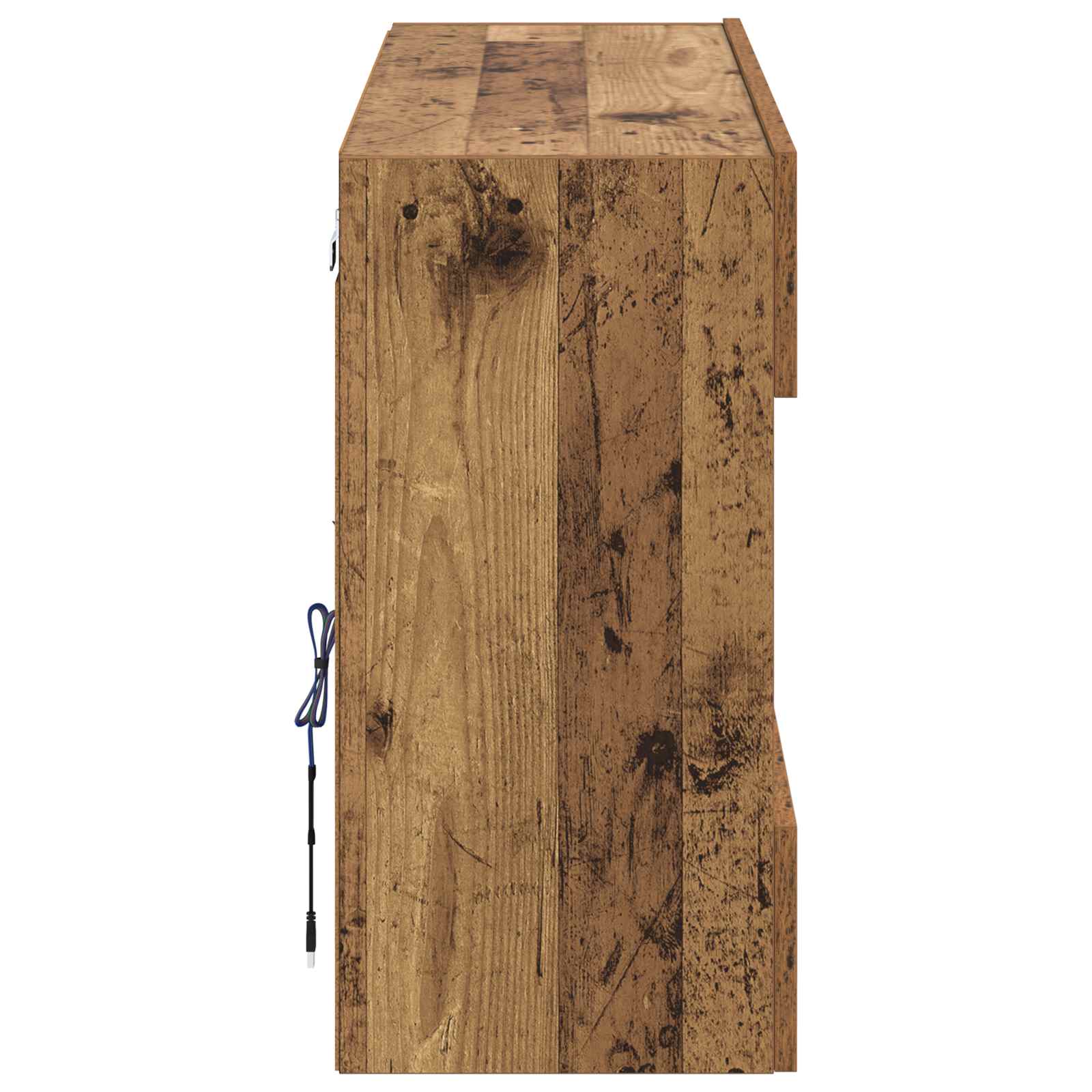 TV-Wandschrank 98,5 x 30 x 60,5 cm Altholz Holzwerkstoff
