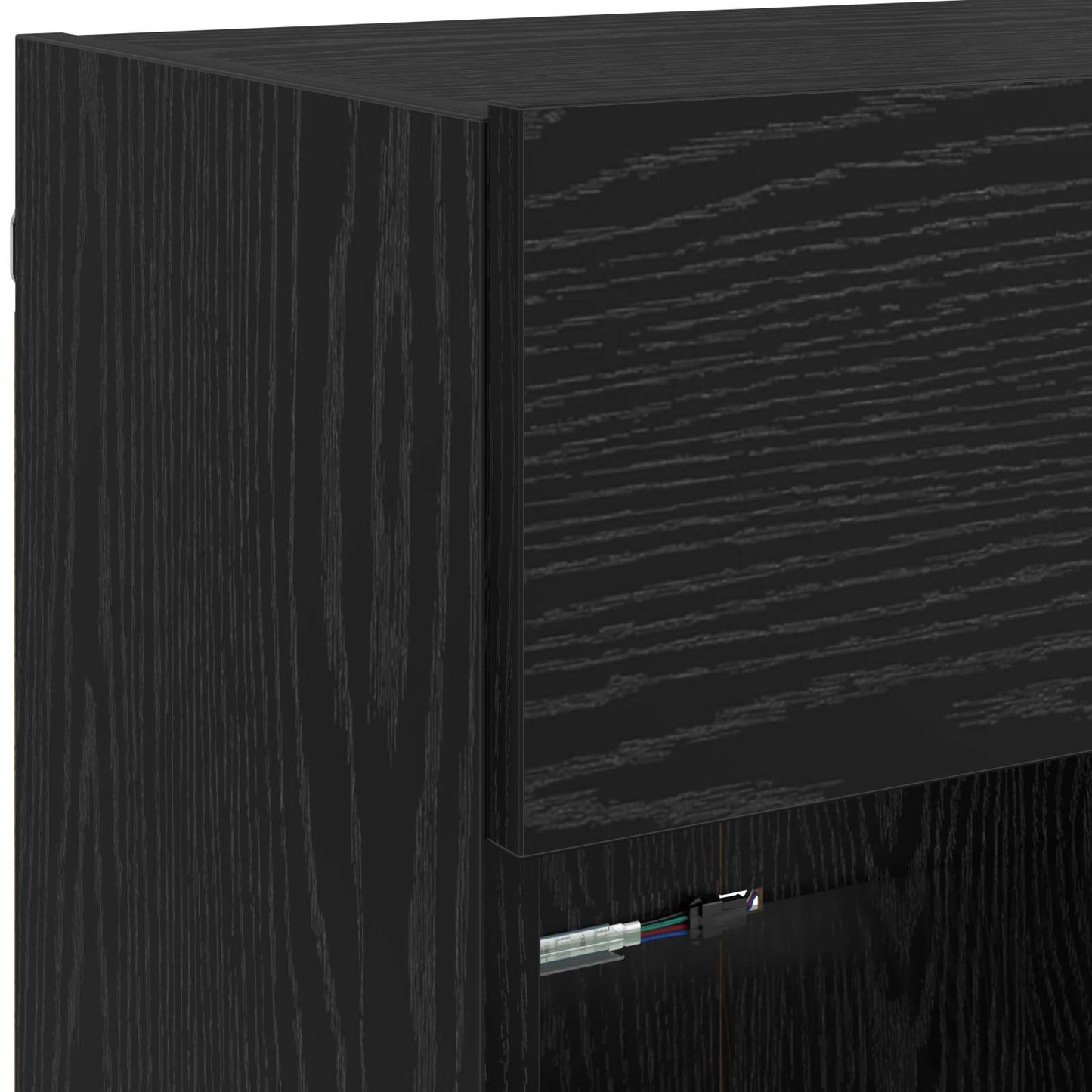 TV-Wandschrank 98,5 x 30 x 60,5 cm Schwarz Eichen-Optik