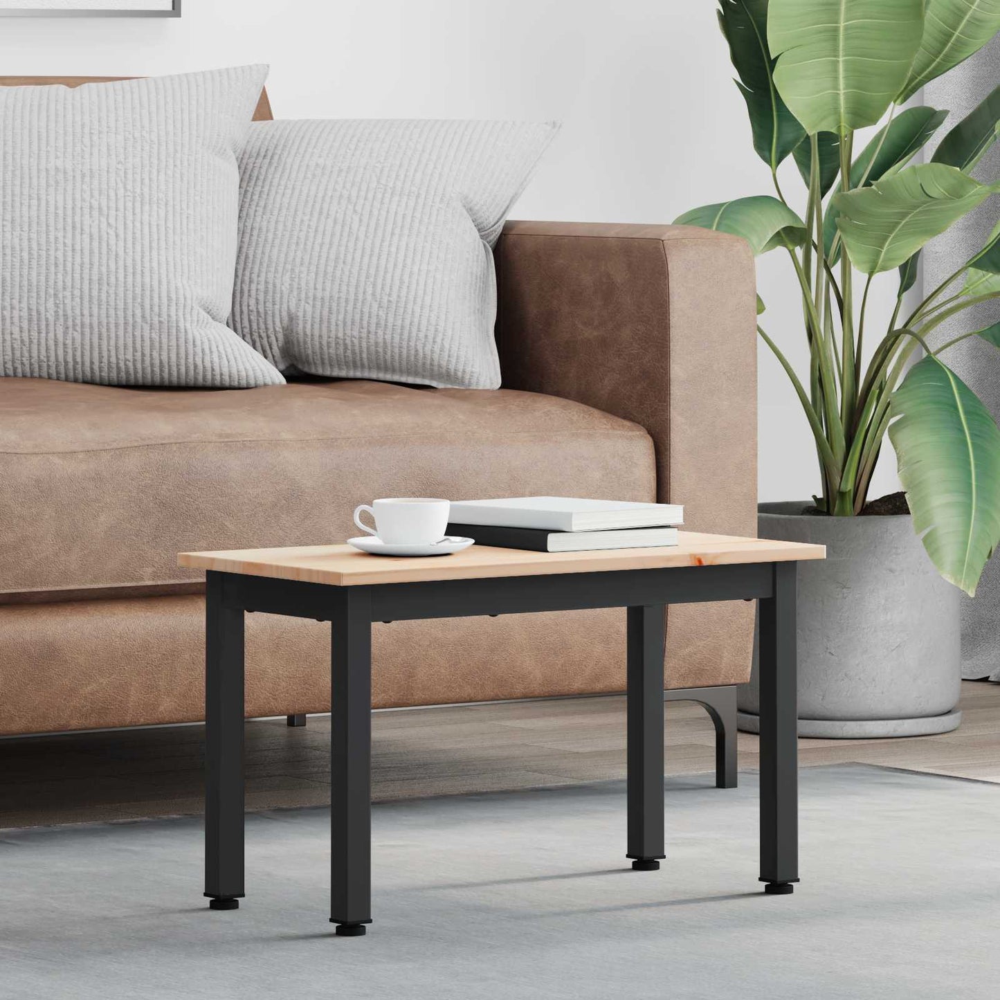 Couchtisch Natur 60 x 30 x 36 cm Massives Kiefernholz