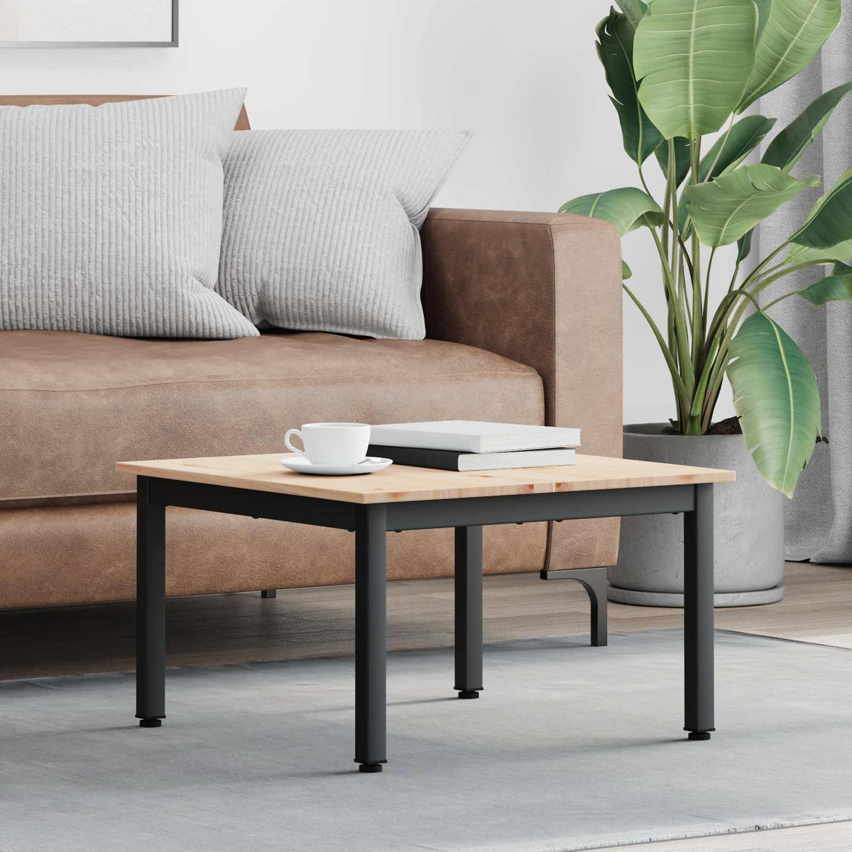 Couchtisch Natur 60 x 60 x 36 cm Massives Kiefernholz