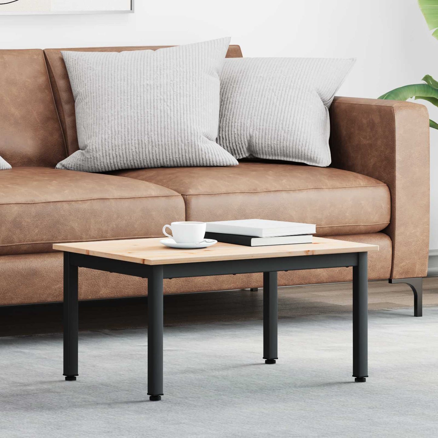 Couchtisch Natur 70 x 50 x 36 cm Massives Kiefernholz