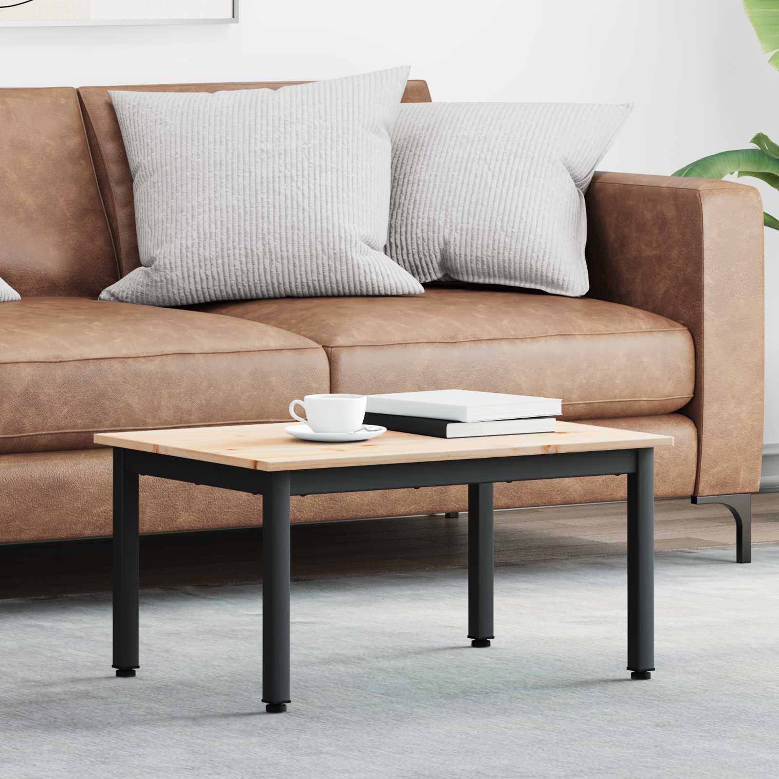 Couchtisch Natur 70 x 50 x 36 cm Massives Kiefernholz