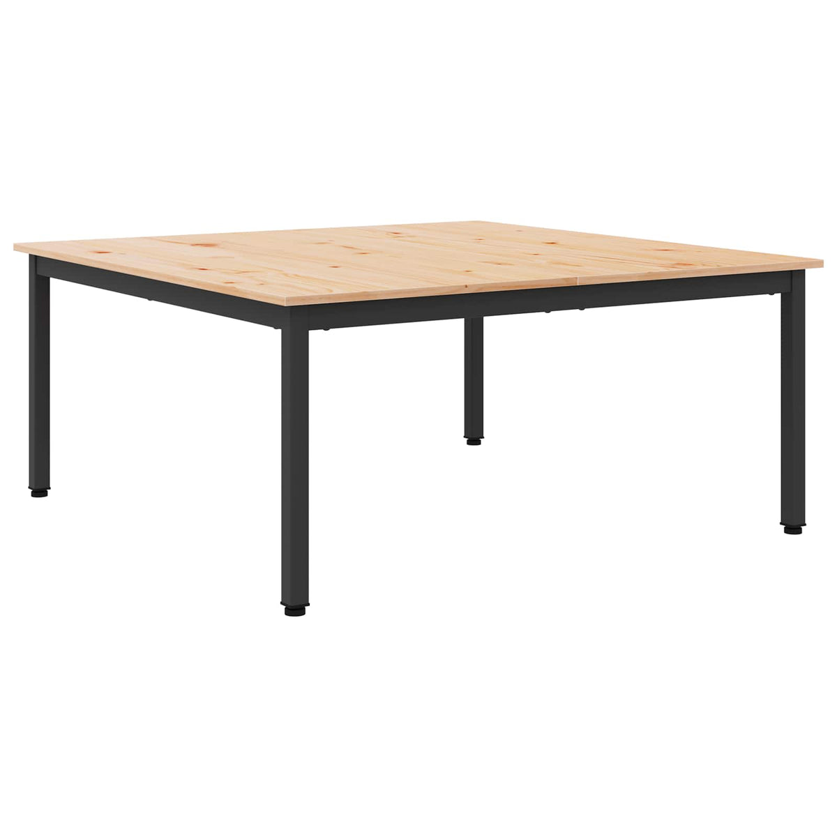 Couchtisch Natur 100 x 100 x 45 cm Massives Kiefernholz