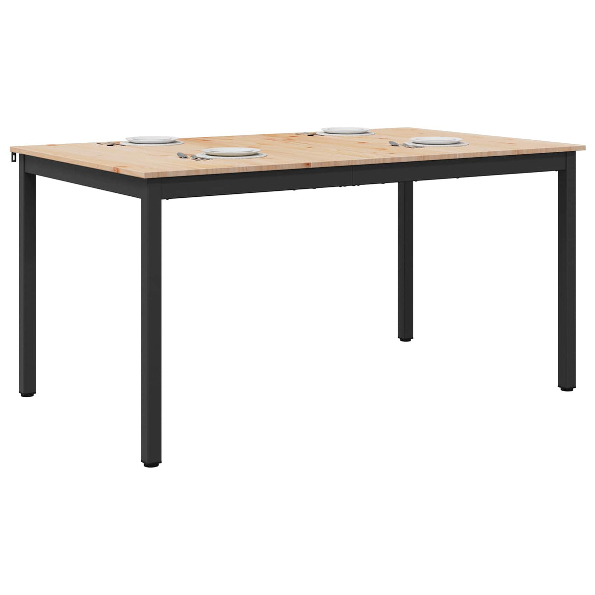 Esstisch Natur 140 x 80 x 75 cm Massives Kiefernholz