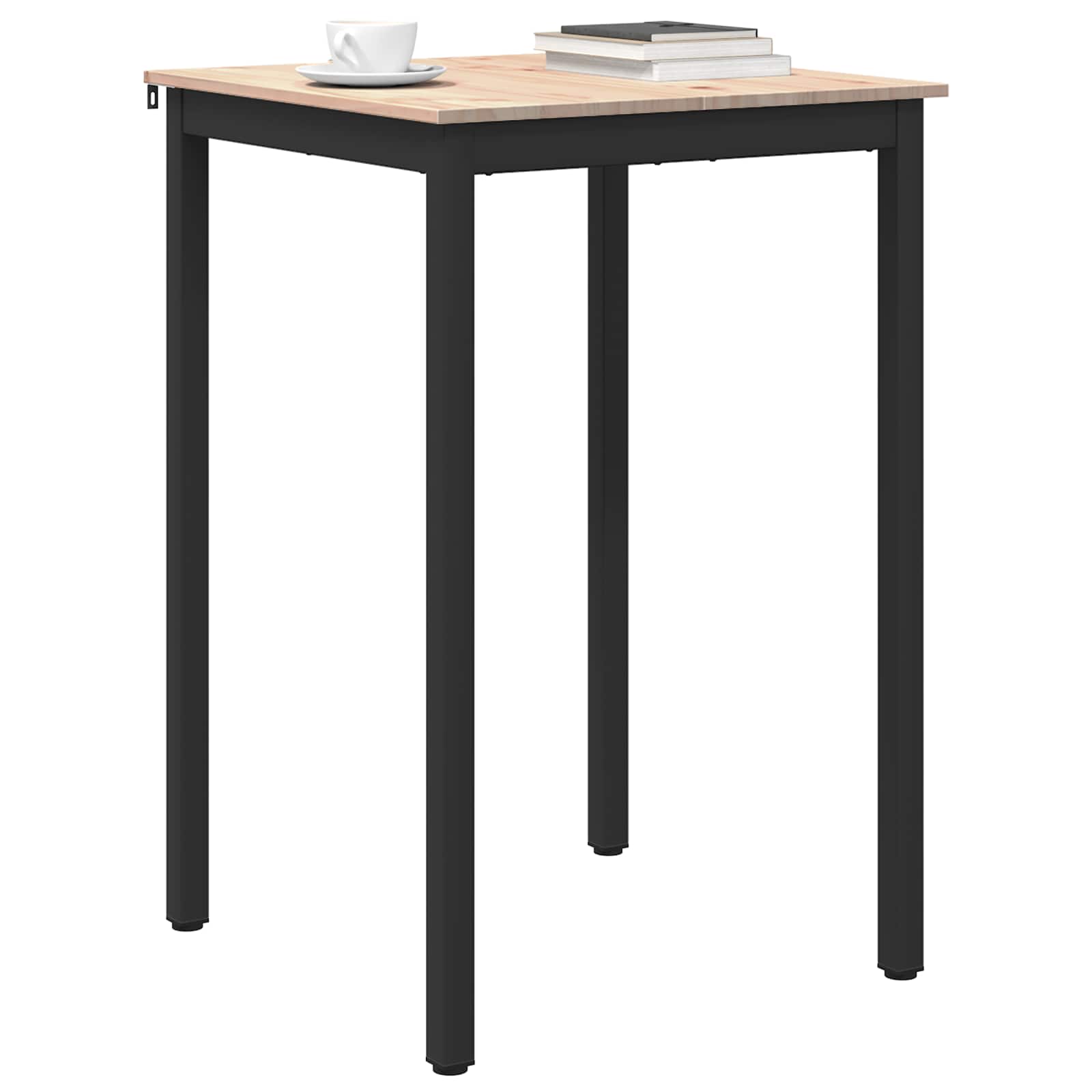 Bartisch 70 x 70 x 105 cm Massives Kiefernholz Natur