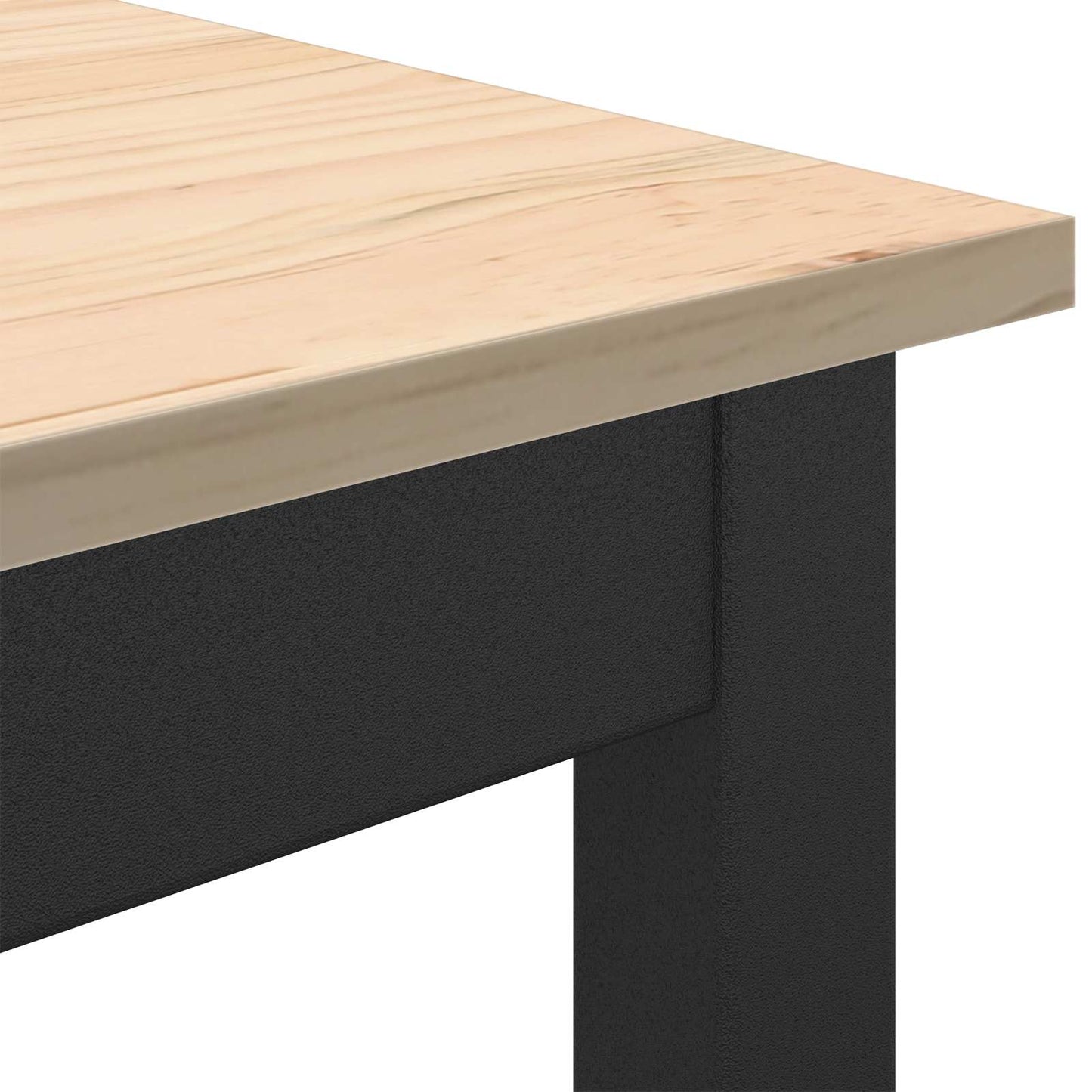 Bartisch 140 x 80 x 105 cm Massives Kiefernholz Natur