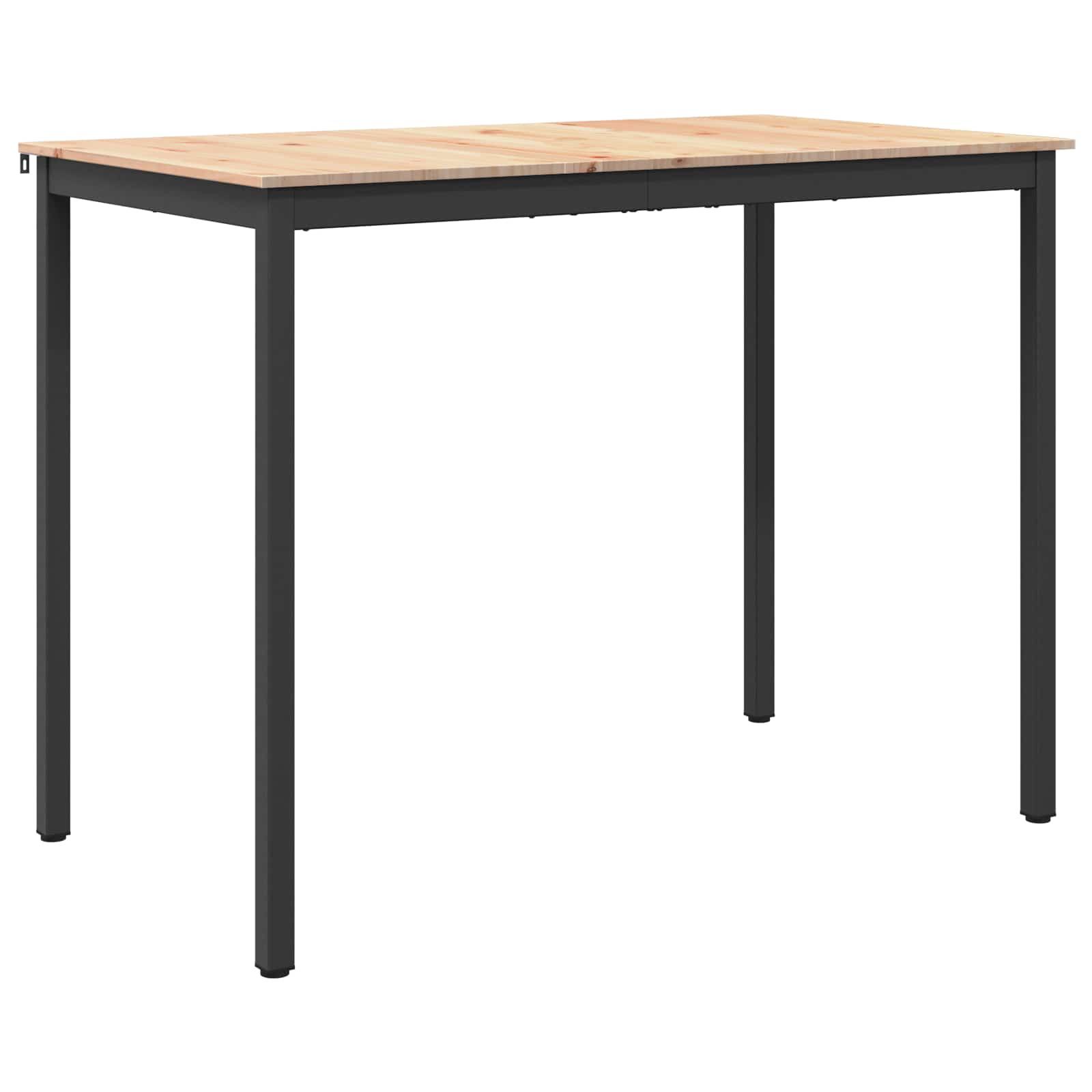 Bartisch 140 x 80 x 105 cm Massives Kiefernholz Natur