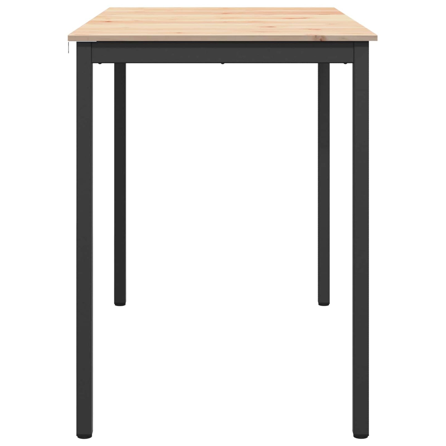 Bartisch 140 x 80 x 105 cm Massives Kiefernholz Natur