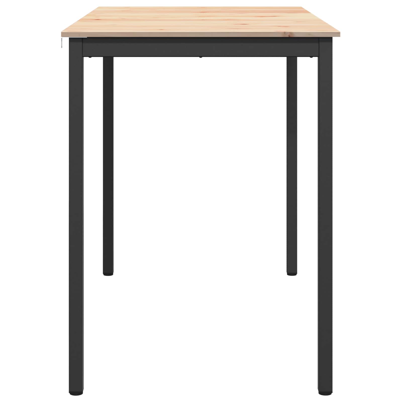 Bartisch 140 x 80 x 105 cm Massives Kiefernholz Natur