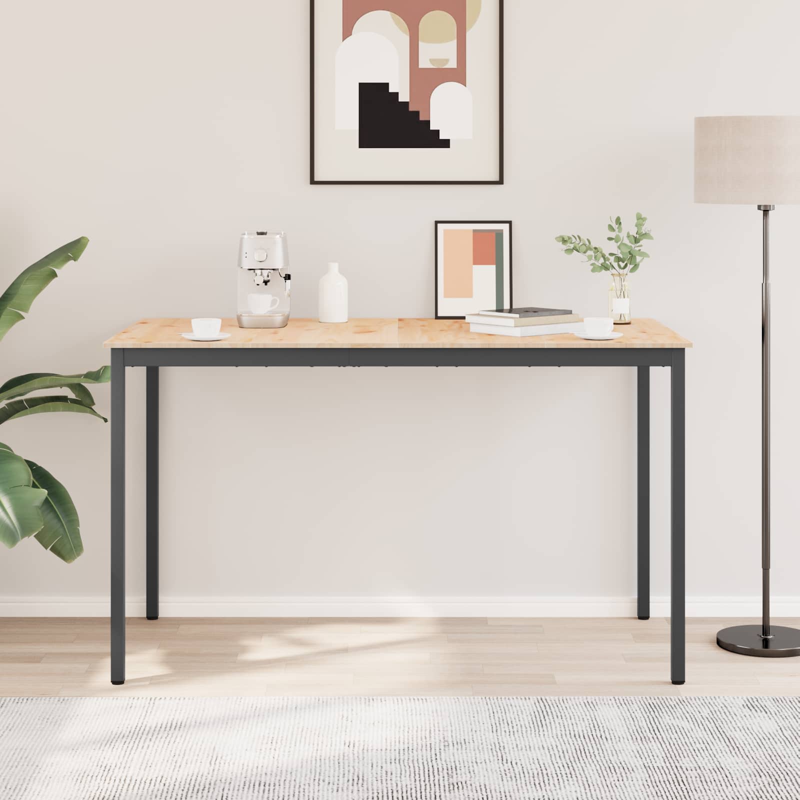 Bartisch 180 x 90 x 105 cm Massives Kiefernholz Natur