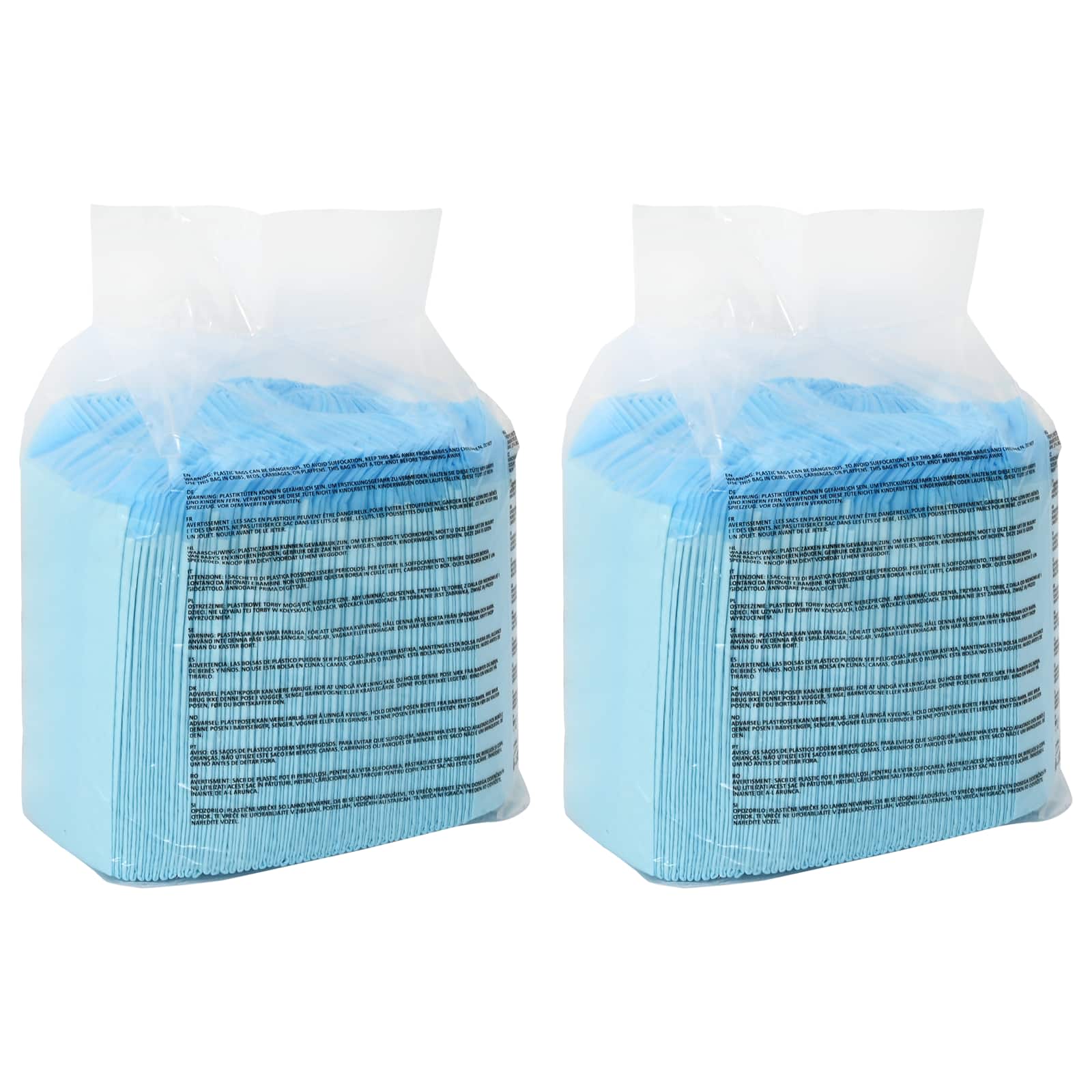 Non-woven Fabric Pet Training Pad 100 stk. Blau und Weiß