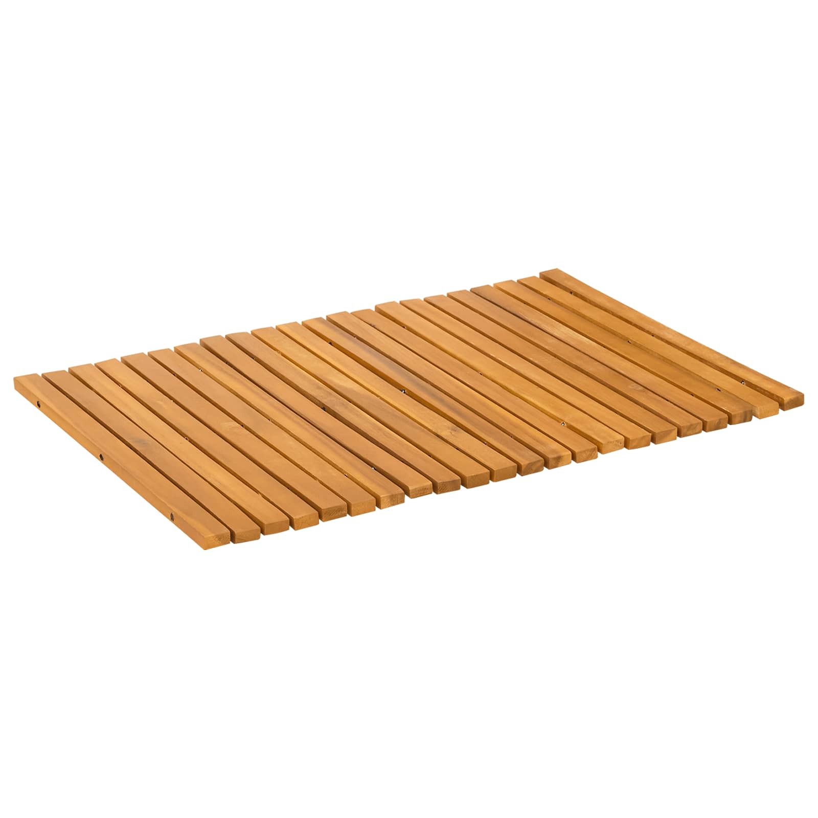 Badematte Braun 60 x 40 cm Massivholz Akazie