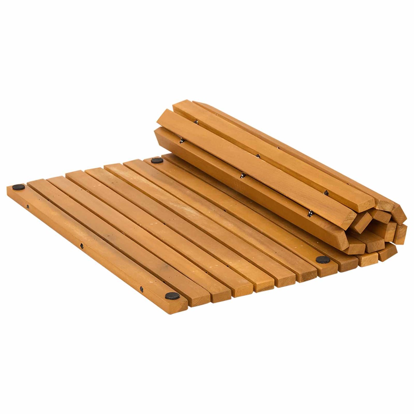 Badematte Braun 60 x 40 cm Massivholz Akazie