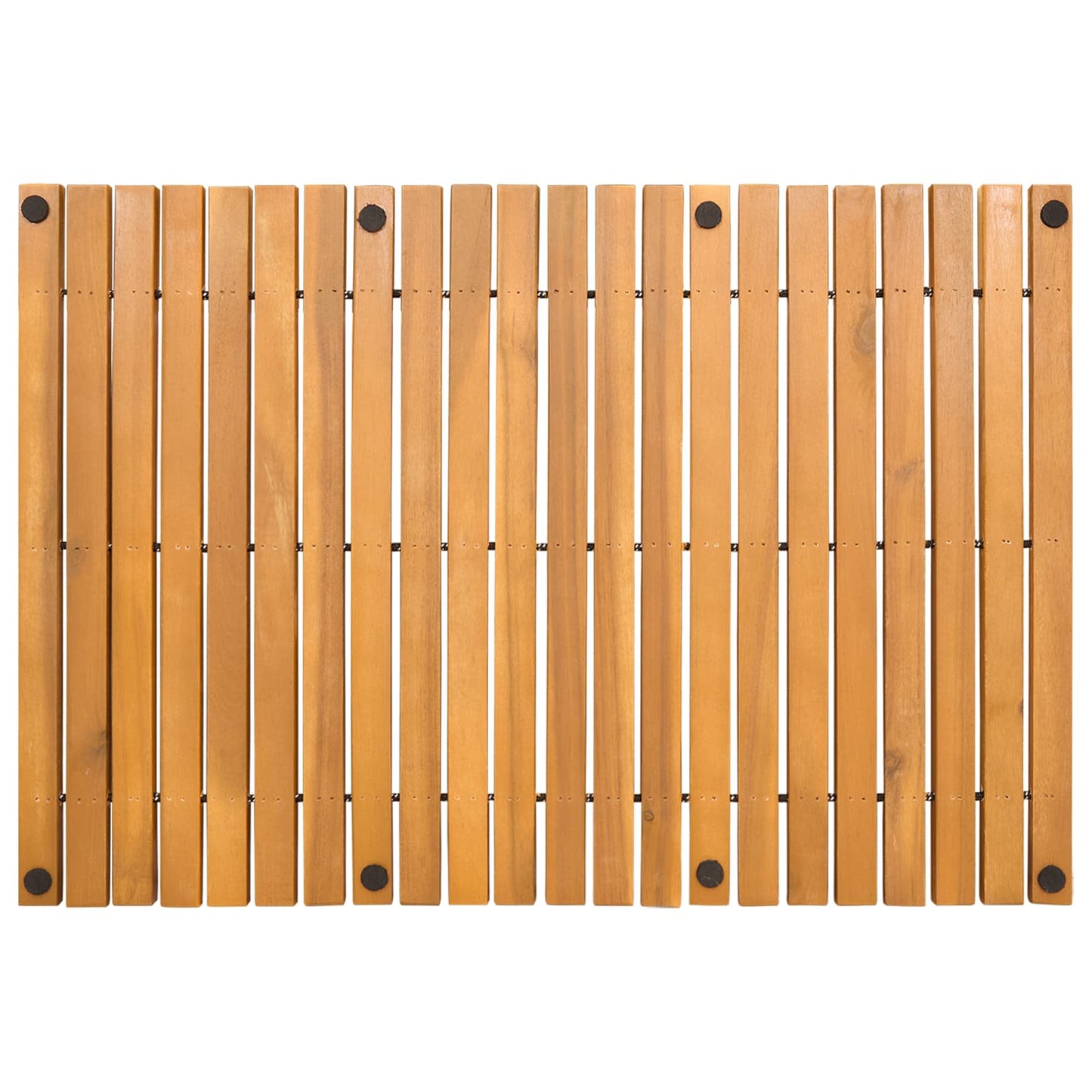Badematte Braun 60 x 40 cm Massivholz Akazie