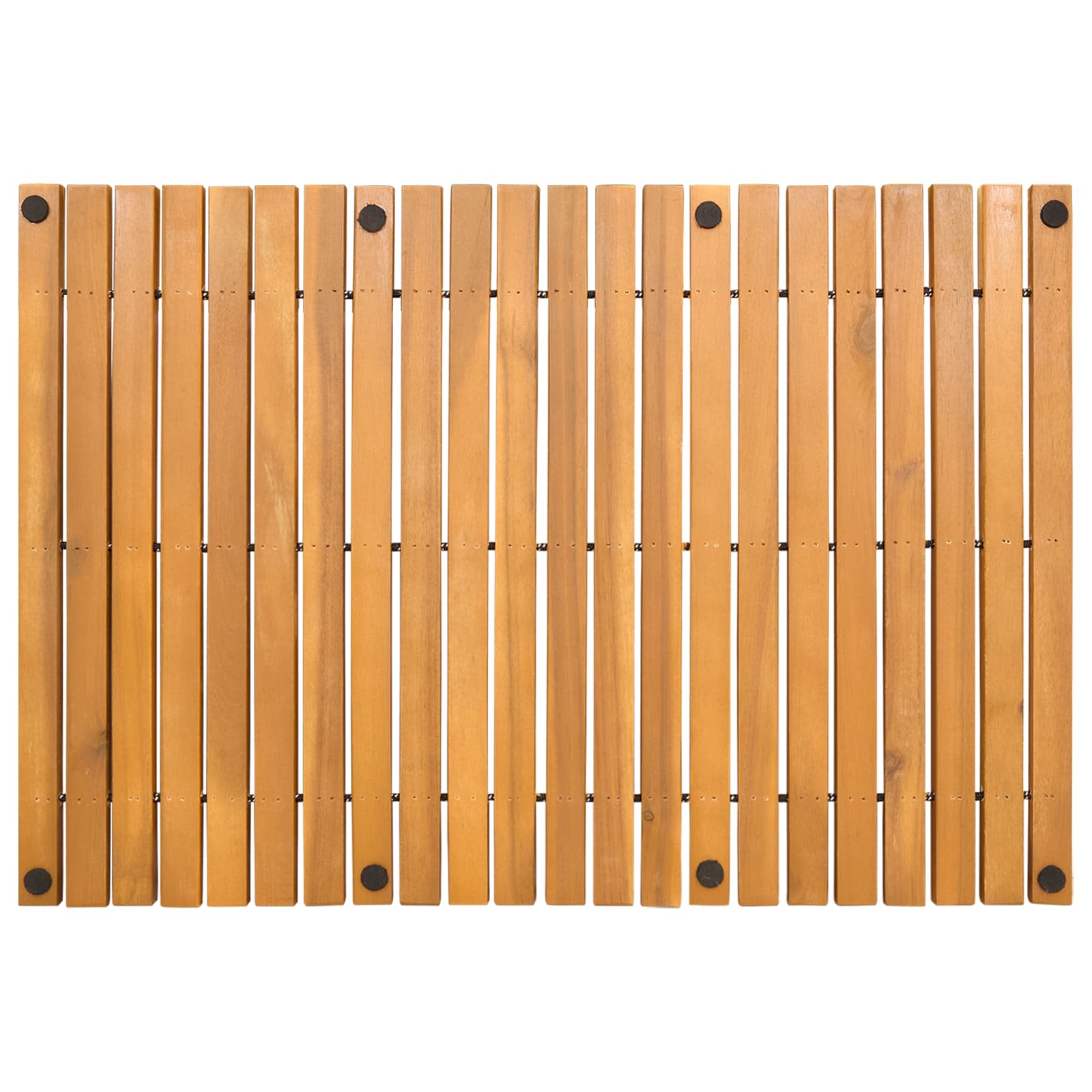Badematte Natur 60 x 40 cm Massivholz Akazie