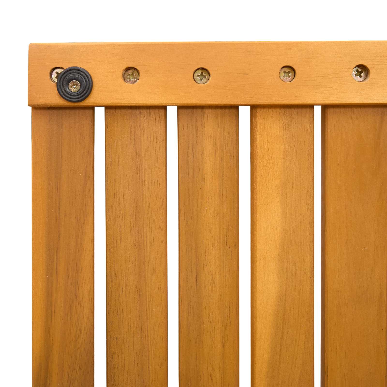 Badematte Uni Braun 80 x 50 cm Massives Akazienholz