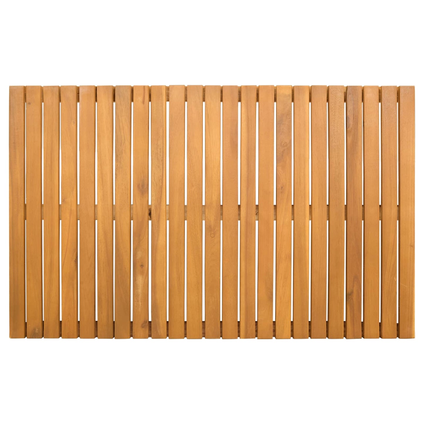 Badematte Uni Braun 80 x 50 cm Massives Akazienholz